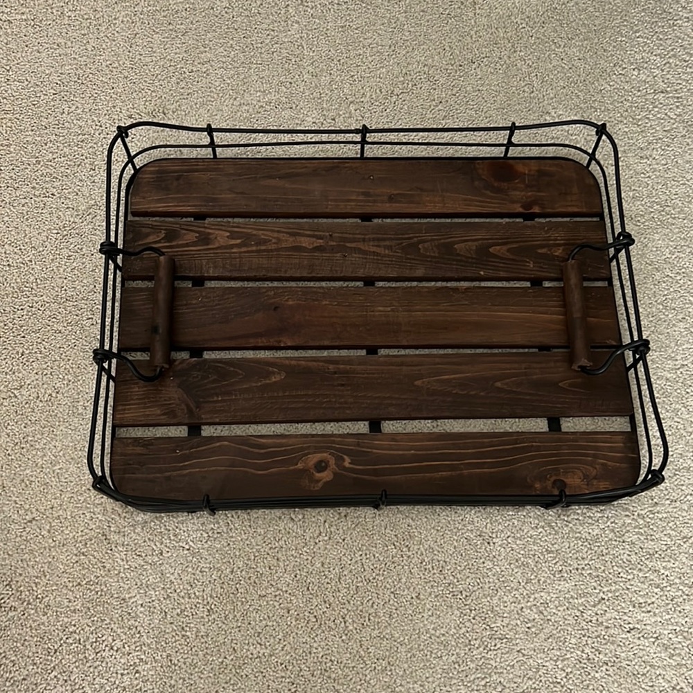 Rustic decorative tray